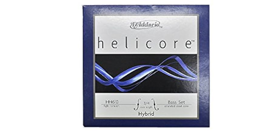 コントラバス弦 アメリカ製 ダダリオ ヘリコア ハイブリット セット Amazon | D'Addario ダダリオ コントラバス弦セット HELICORE